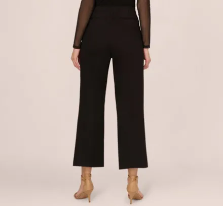 Adrianna Papell Pants & Skirts*Ponte Knit Pull On Pant With Kick Flare Hem In