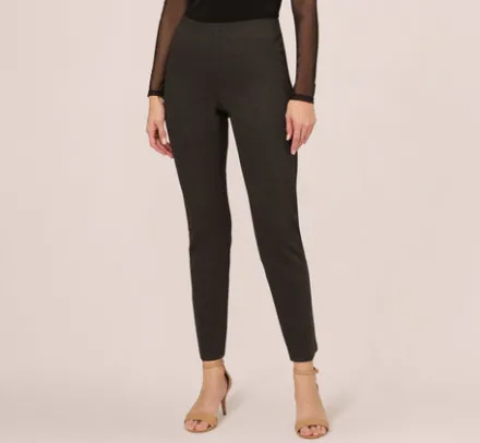Adrianna Papell Pants & Skirts|Co-Ord Sets*Ponte Pull On Pant In Heather Charcoal