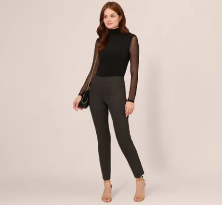 Adrianna Papell Pants & Skirts|Co-Ord Sets*Ponte Pull On Pant In Heather Charcoal