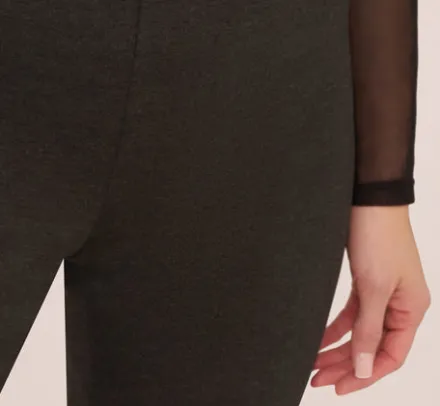 Adrianna Papell Pants & Skirts|Co-Ord Sets*Ponte Pull On Pant In Heather Charcoal