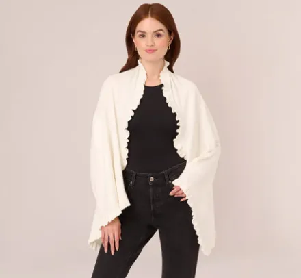Adrianna Papell S'Hug®*Ruffled S'Hug® With Hidden Tunnel Sleeves In