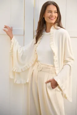 Adrianna Papell S'Hug®*Ruffled S'Hug® With Hidden Tunnel Sleeves In
