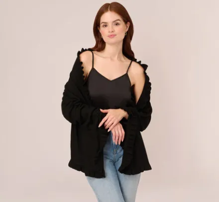 Adrianna Papell S'Hug®*Ruffled S'Hug® With Hidden Tunnel Sleeves In
