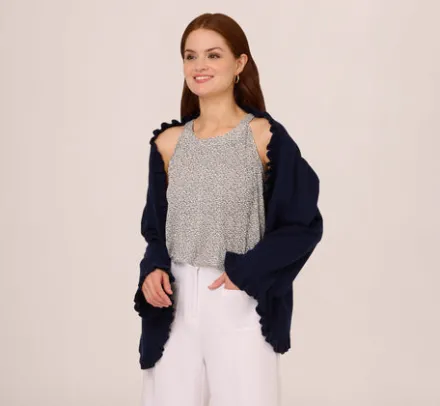 Adrianna Papell S'Hug®*Ruffled S'Hug® With Hidden Tunnel Sleeves In