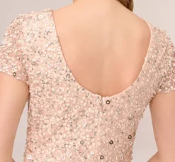 Adrianna Papell Wedding Guest Dresses|Formal Dresses*Scoop Back Sequin Gown In
