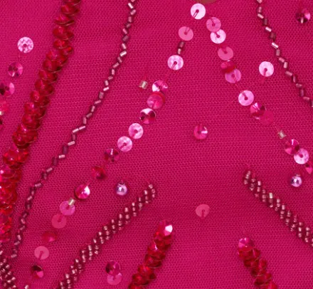 Adrianna Papell Wedding Guest Dresses*Sequin Beaded Cape Dress With Illusion Neckline In Hot Orchid