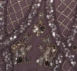 Adrianna Papell Wedding Guest Dresses|Formal Dresses*Sequin Beaded Gown With Sheer Cape Sleeves In