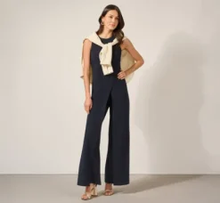 Adrianna Papell Jumpsuits*Sleeveless Asymmetrical Jumpsuit In