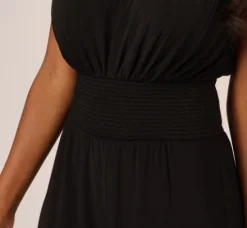 Adrianna Papell Jumpsuits|Ap Exclusives*Sleeveless Smocked Jumpsuit With V-Neckline In