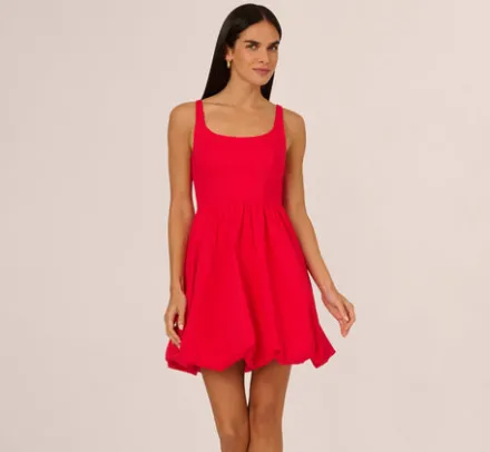 Adrianna Papell Wedding Guest Dresses|Day Dresses*Square Neck Bubble Dress In