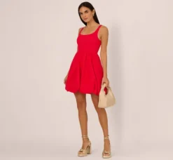 Adrianna Papell Wedding Guest Dresses|Day Dresses*Square Neck Bubble Dress In
