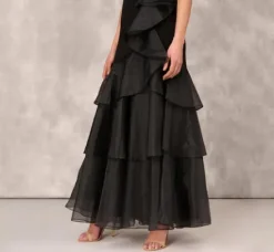 Adrianna Papell Wedding Guest Dresses|Formal Dresses*Tiered Trumpet Dress With Ruffles In