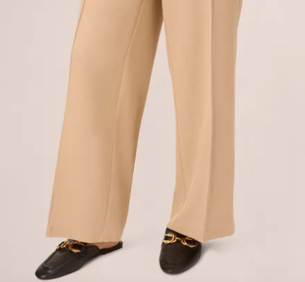 Adrianna Papell Pants & Skirts|Co-Ord Sets*Twill Zip Fly Belted Wide Leg Pant In